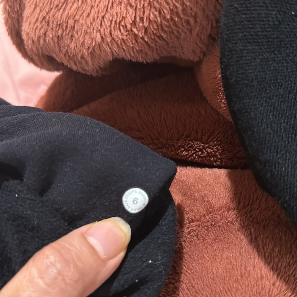 Lululemon All Yours Hoodie *Terry in Black Size 6 - Picture 5 of 8